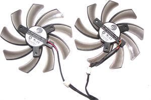 Twins Power Logic PLD10010S12M 12V 0.2A 3 Wire 3 pins vga fan graphics card cooler For Gigabyte