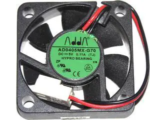 ADDA 40*10MM 4CM AD0405MX-G70 (TJ) DC 5V 0.11A 2 Wires 2 pins Hypro Bearing Micro case fan ADDA 40*10MM 4CM AD0405MX-G70 (TJ) DC 5V 0.11A 2 Wires 2 pins Hypro Bearing Micro case fan