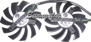 2pcs / group Power Logic PLD08010S12HH 12V 0.35A 4 wires 4 pins vga fan MSI graphics card cooler
