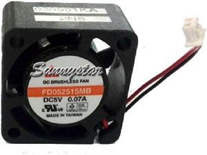 Y.S.tech 25*15MM FD052515MB DC5V 0.07A 2 wires 2 pins 2.5CM ball bearing cooler fan for switch notebbok