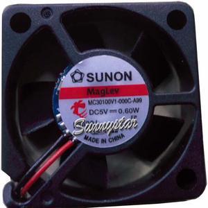 SUNON 30*10mm MC30100V1-000C-A99 5V 0.6W 2 Wires Micro cooler fan for switch dh