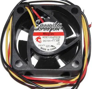 SUNON 40*20mm KDE1204PKVX MS.AF.GN  12V 1.4 W  3 Wires case fan for switch router etc.