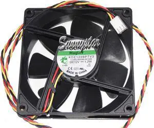 SUNON 90*25mm KDE1209PTV3 12.MS.B4599.AF.GN 12V 1.2W 3Wire 3 Pins  Case fan cpu cooler