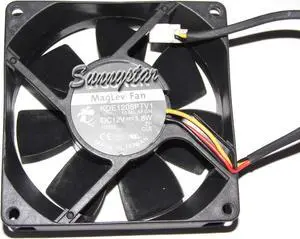 Square Cooler of SUNON 8025 KDE1208PTV1 with 12V 1.8W 13.MS.AF.GN 3-Wires 3 Pins Case fan cpu cooler