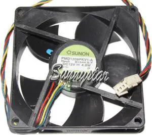 Square Cooler of SUNON 80*20mm PMD1208PKV1-A with 12V 4.8W 4-Wires  4 Pins case fan cpu cooler