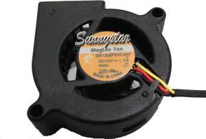 Blower Cooling Fan of SUNON 50*20mm GB1205PKV3-8AY F with 12V 1.1W 3-Wires 3 Pins for projector printer etc.