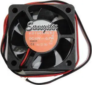 Square Cooler of SUNON 50*15mm KD1205PHS3 with 12V 0.7W 2-Wires 2 pins case fan