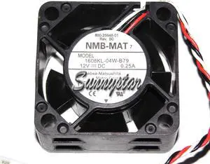 NMB 40*20MM 1608KL-04W-B79 12V 0.25A 3 Wires 3 pins 4CM case fan for CISCO router switch