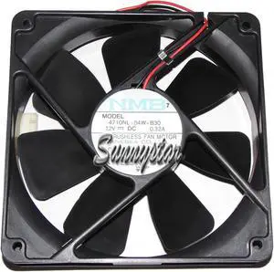 DC Square Cooler of NMB 120*25mm 4710NL-04W-B30 with 12V 0.32A 2-Wires case power fan