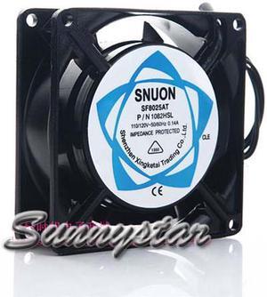 SUNON 8025 8CM SF8025AT 1082HSL 110~120VAC 50~60Hz 0.1A  Sleeve Bearing 2Wires Coolign Fan