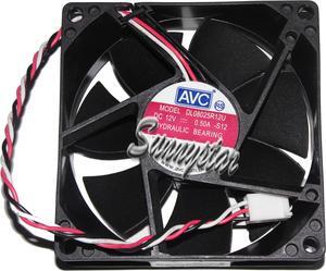 AVC 80*25mm DL08025R12U -S12 12V 0.5A 3 Wires 3 Pins case cpu fan for HP Spare P/N:482951-001 9Q1061 483174-001