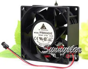 Delta fan PFB0924GHE Cooling fan with 92 * 92 * 38mm DC 24V 0.76A For ABB inverter