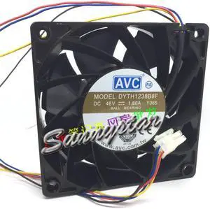 Original AVC DYTH1238B8F 12038 2 Balls Bearing Cooling fan with 48V 1.80A 120*120*38MM 4 Wires 4Pins