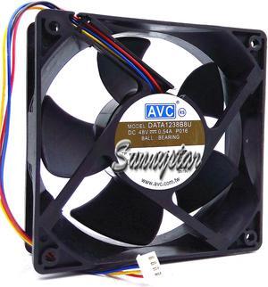 Original AVC DATA1238B8U P073 2 Balls bearing Cooling fan with 48V 0.54A 4 Wires 120*120*38mm