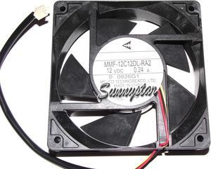 Melco 12CM 120*38mm MMF-12C12DL-RA2 12V 0.24A 3 Wires 3 Pins Case Fan for ABB LCC inverter