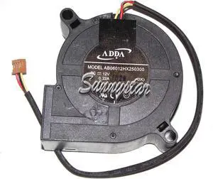 ADDA 6025 AB06012HX250300 OX 12V 0.22A 3Wire for BENQ MX760 Projector fan
