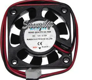 RUNDA 4010 40*10 MM 12V 0.12 A 2 Wires 2 Pins  Case fan  for switch Hard disk etc.