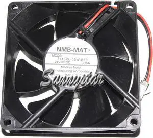 NMB 80*25mm  8Cm 3110KL-05W-B50 with 24V 0.15A 2-Wires 2 Pins case fan inverter converter cooler NMB 80*25mm  8Cm 3110KL-05W-B50 with 24V 0.15A 2-Wires 2 Pins case fan inverter converter cooler