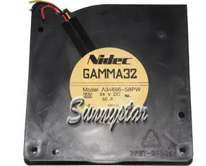 Blower Cooling fan of NIDEC 12032 A34886-58PW with 24V 0.6A 3-Wires without connector