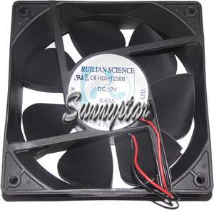 XINRUILIAN 120*38mm RDH1238B 12V 0.60A 2 Wire  12CM Case Power cooler fan