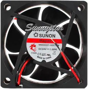 SUNON 6025 MB60252V1-000C-A99 24V 1.68W 2Wire 6cm Inverter Fan