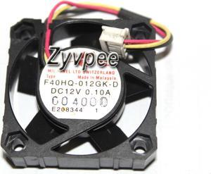 Micronel 40*10mm 4CM F40HQ-012GK-D 12V 0.1A 3 wires 3 pins Case Fan switch / inverter cooler