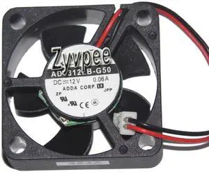 ADDA 3010 3CM AD0312LB-G50 12V 0.06A  2 Wires Dual Balls Bearing DC Fan for Set top box ,router