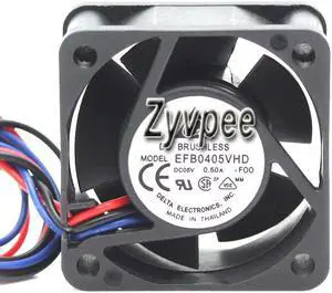 Delta 40*20mm EFB0405VHD 5V 0.5A 3 wires 3 Pins 4cm case fan for notebook, switch router