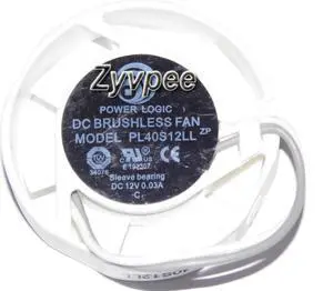 Power Logic PL40S12LL 12V 0.3A 2 wires circular cooler fan