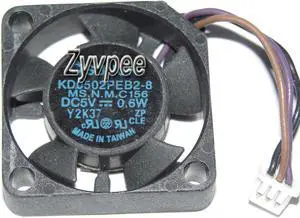 SUNON 25*06mm KD0502PEB2-8 square Cooling fan with 5V 0.6W 2-wires