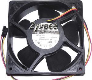 ADDA 120*38mm AD1224UB-F52 FNCU 24V 0.4A 3wire 3 pins 12cm Case fan,inverter cooler, power cooling fan
