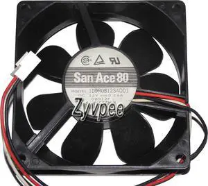 Square Cooling Fan of SANYO 8025 109R0812S4D01 with 12V 0.24A 3-Wires Square Cooling Fan of SANYO 8025 109R0812S4D01 with 12V 0.24A 3-Wires