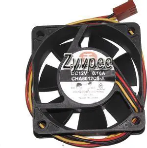 Square Cooler of SUPERRED 6025 CHA6012CS-A with 12V  0.16A 3-Wires