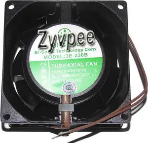 Original Bi-Sonic 80x38mm 3E-230B AC230V 2 Wires all-metal thermostability radiator fan,ac cooler,axial fan