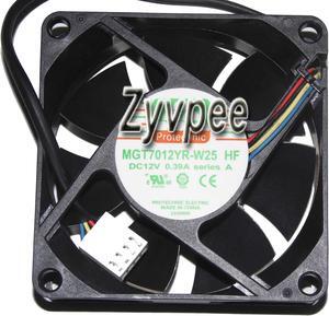 MAGIC 7025 MGT7012YR-W25 HF 12V 0.39A 4 wires 4 pins Case fan 7cm cpu cooler