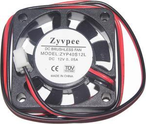 100 pcs 40x40x10mm ZYP40S12L 4cm 12V 2-wires FSY40S12L 40mm 0.05A Dc Brushless square humidifier DVR 4500 Cooling fan