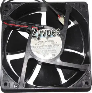 DC Square Cooler of NMB 12038 4715KL-07W-B30 with 48V 0.21A 2-Wires 2 Pins