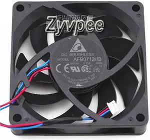 Delta 7CM AFB0712HB Dual Balls bearing Cooler with DC 12V 0.33A 3 Wires 4Pins Connector