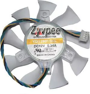 Y.S.TECH YD128015HL 12v  0.34A  4 wires 4 pins Cooling Fan Diameter 74mm For MSI GIGABYTE 8015,vga card,video card
