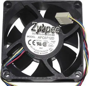 Delta 7025 AFC0712D  6M59 12V 0.66A 4 Wires 4 Pins  7CM Cooler Fan,cpu fan, cooling fan