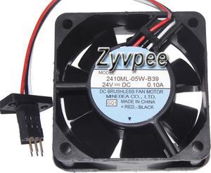 NMB 6025 6CM 2410ML-05W-B39  24V 0.01A 3-Wires 3 Pins case fan for inverter converter  fanuc devices