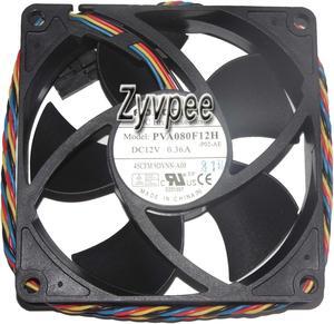 Foxconn 80*20mm PVA080F12H -P02-AE 12V 0.36A 45CFM 9DVNN 4Wire 4 Pins 8cm case fan, Server Fan