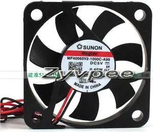 Sunon 40*06MM MF40060V2-1000C-A99 5V 0.45W 2Wire 4CM noteboook laptop cooler fan