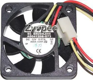 ADDA 40*10mm AD0412DB-G73 12V 0.07A 3Wire 3 pins 4cm case fan,router switch harddisk fan