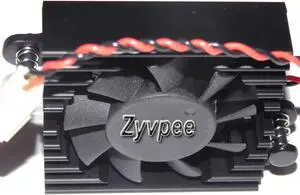 5V 2 Wires 2 pins Dahua DVR fan HDCVI cooler with black heatsink size 45*45*13mm