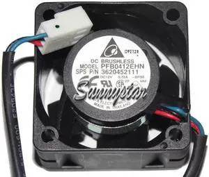 For Switch Printer Server Case CPU Delta 40*28 mm PFB0412EHN -BF00 P/N:3620452111 12V 0.72A 3 wires 3 Pins 4CM case fan