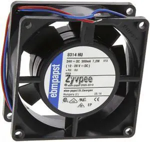 ebm-papst 8314HU 8314 HU 80*32MM DC 24V 7.2W 2 wires 8cm case fan inverter cooler
