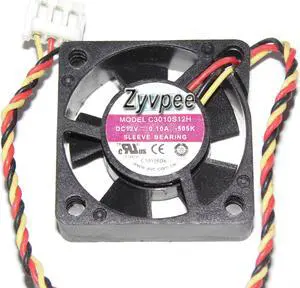zyvpee AVC 30x10mm C3010S12H 505K 12V 0.1A 3 Wires 3 Pins Micro Fan CPU Cooler zyvpee AVC 30x10mm C3010S12H 505K 12V 0.1A 3 Wires 3 Pins Micro Fan CPU Cooler