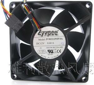 Zyvpee FOXCONN PV903212PSPF 0A WC236-A00 9232 DC 12V 0.6A 83CFM 4 wires PWM 9CM axial fan power cooler
