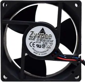 Delta 80x32mm EFB0812EHF R00 DC 12V 0.68A 3 wires 3 pins 8CM case 80mm power axial cooler